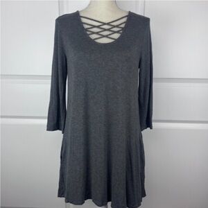 Elegant Gray Women's Dress